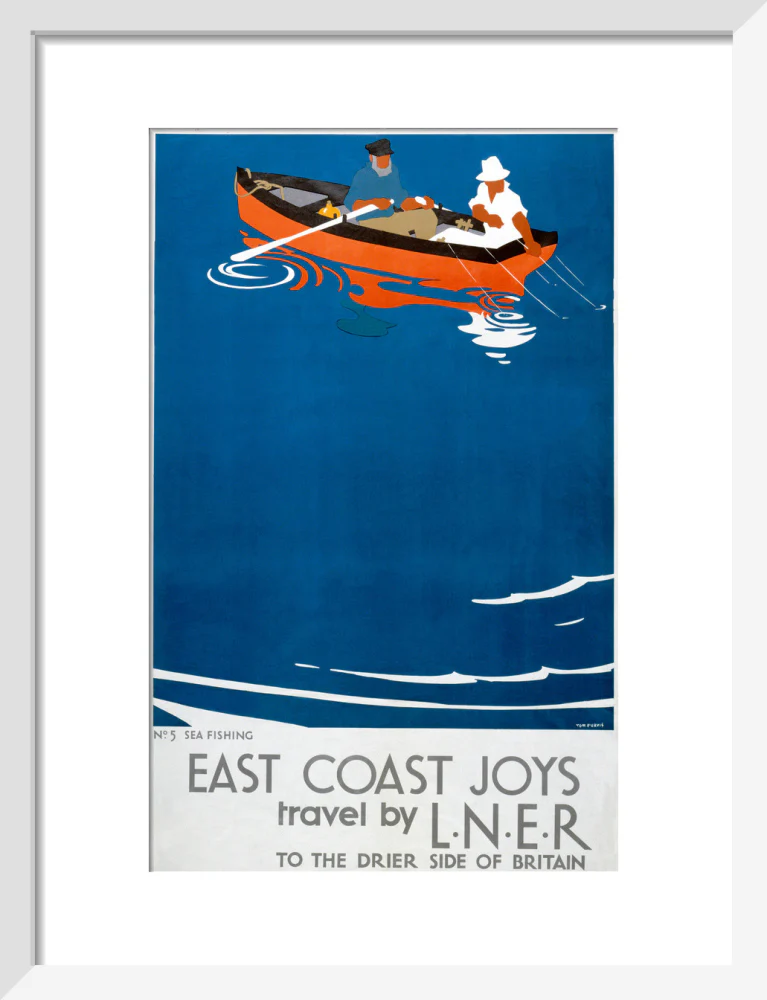'East Coast Joys - No 5', LNER poster, 1931. - Image 42