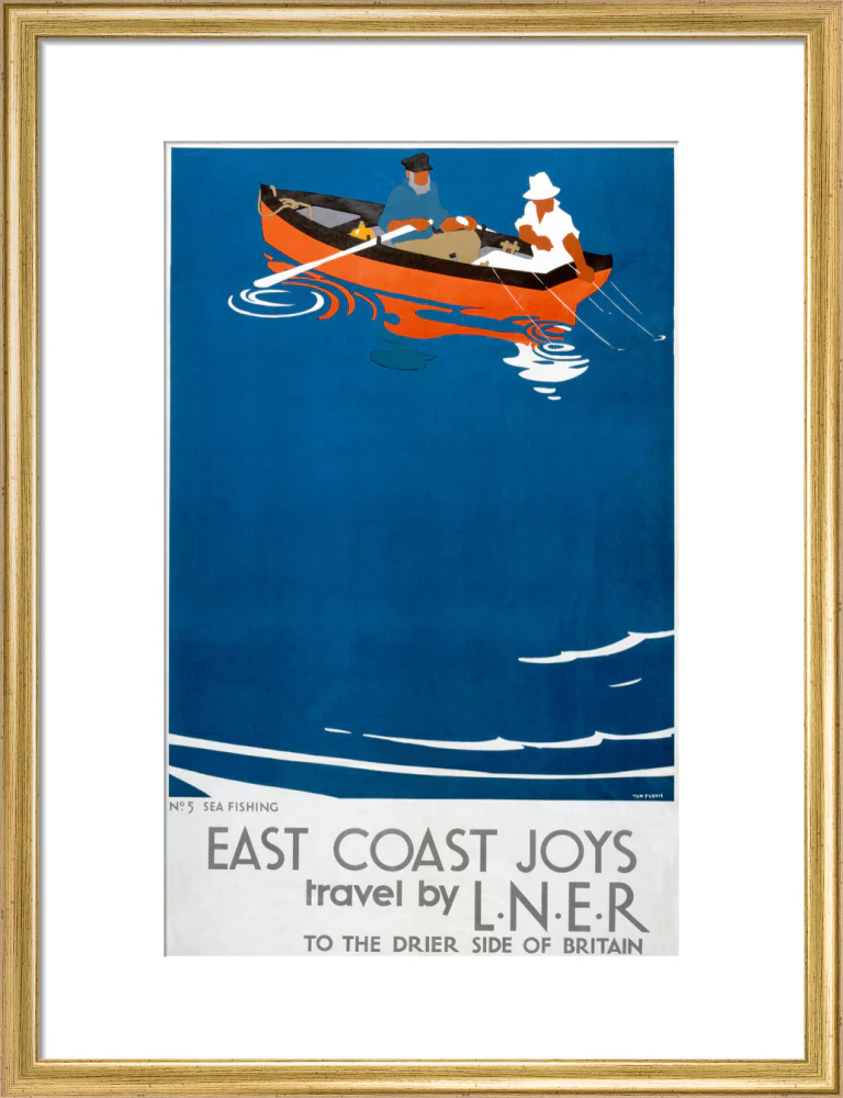 'East Coast Joys - No 5', LNER poster, 1931. - Image 56