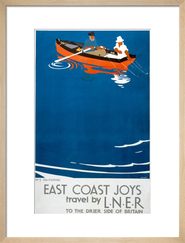 'East Coast Joys - No 5', LNER poster, 1931. - Image 57