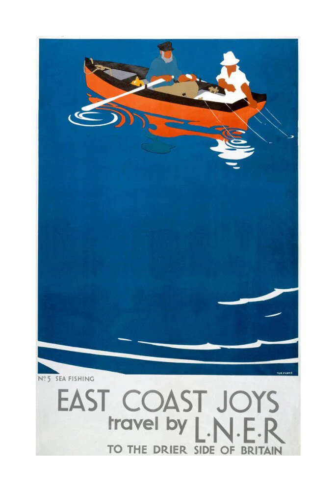 'East Coast Joys - No 5', LNER poster, 1931. - Image 70