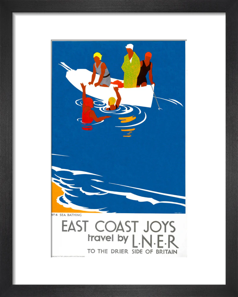 'East Coast Joys No 4 - Sea Bathing', LNER poster, 1931. - Image 36