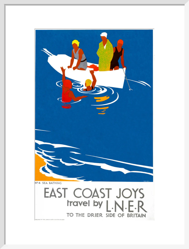 'East Coast Joys No 4 - Sea Bathing', LNER poster, 1931. - Image 52