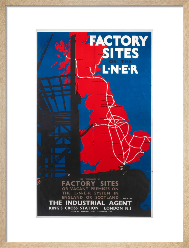 'Factory Sites on the LNER', LNER poster, 1923-1947. - Image 16