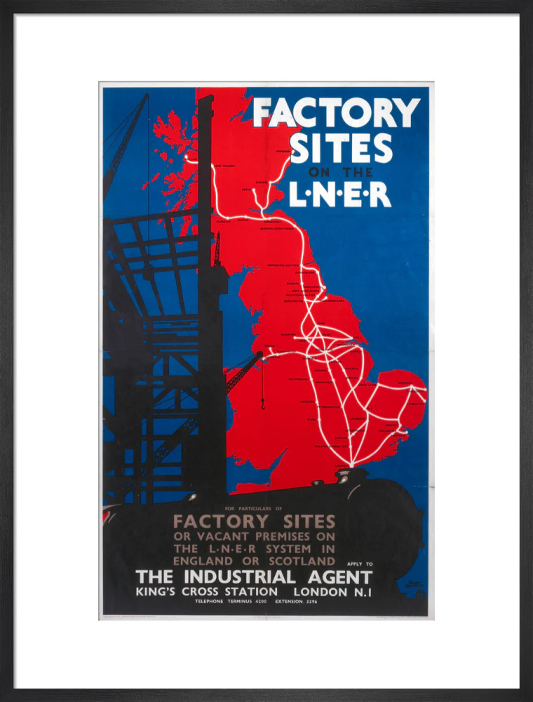 'Factory Sites on the LNER', LNER poster, 1923-1947. - Image 18