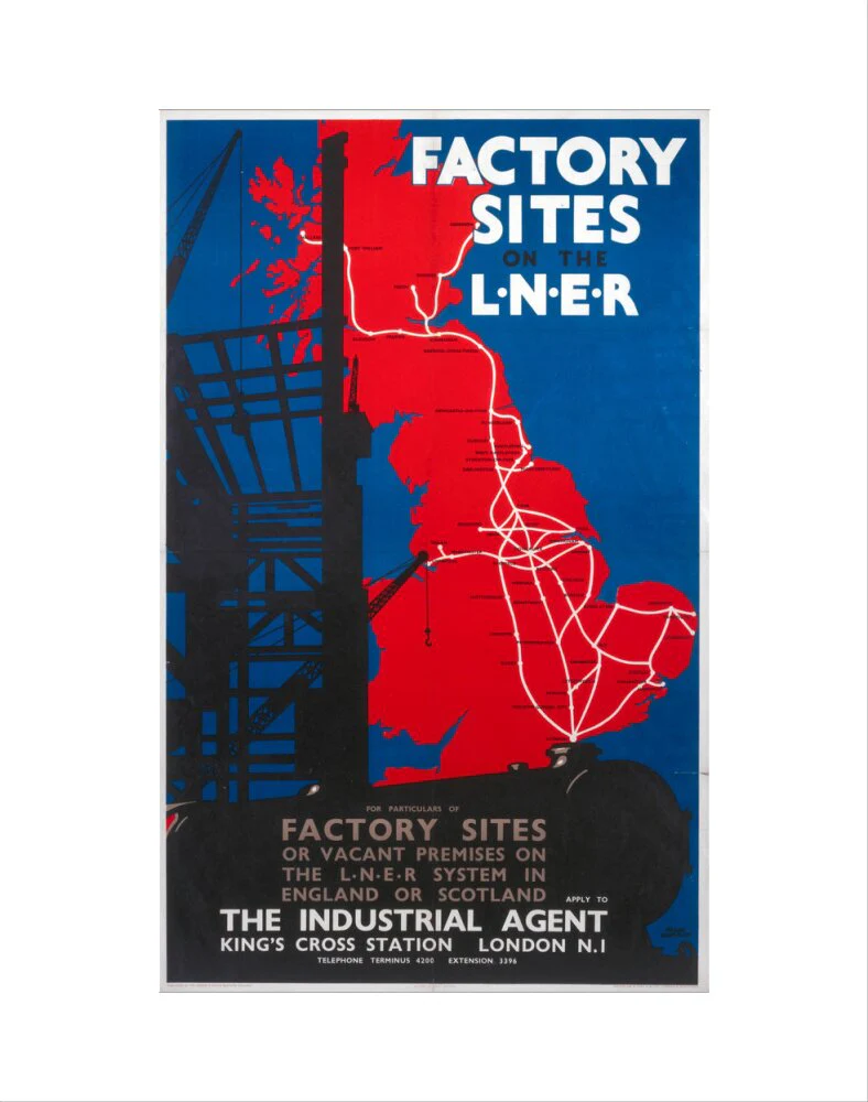 'Factory Sites on the LNER', LNER poster, 1923-1947. - Image 2
