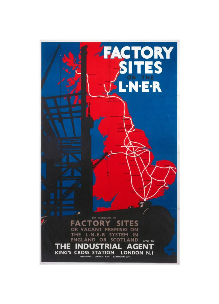 'Factory Sites on the LNER', LNER poster, 1923-1947. - Image 27