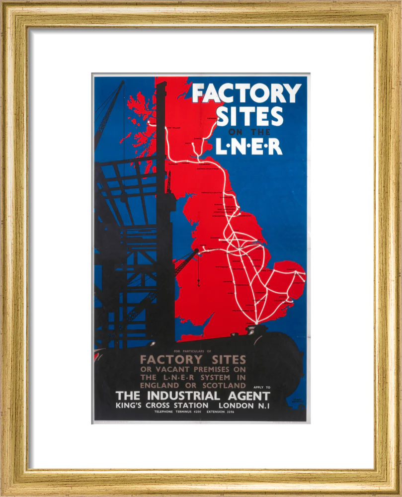 'Factory Sites on the LNER', LNER poster, 1923-1947. - Image 38
