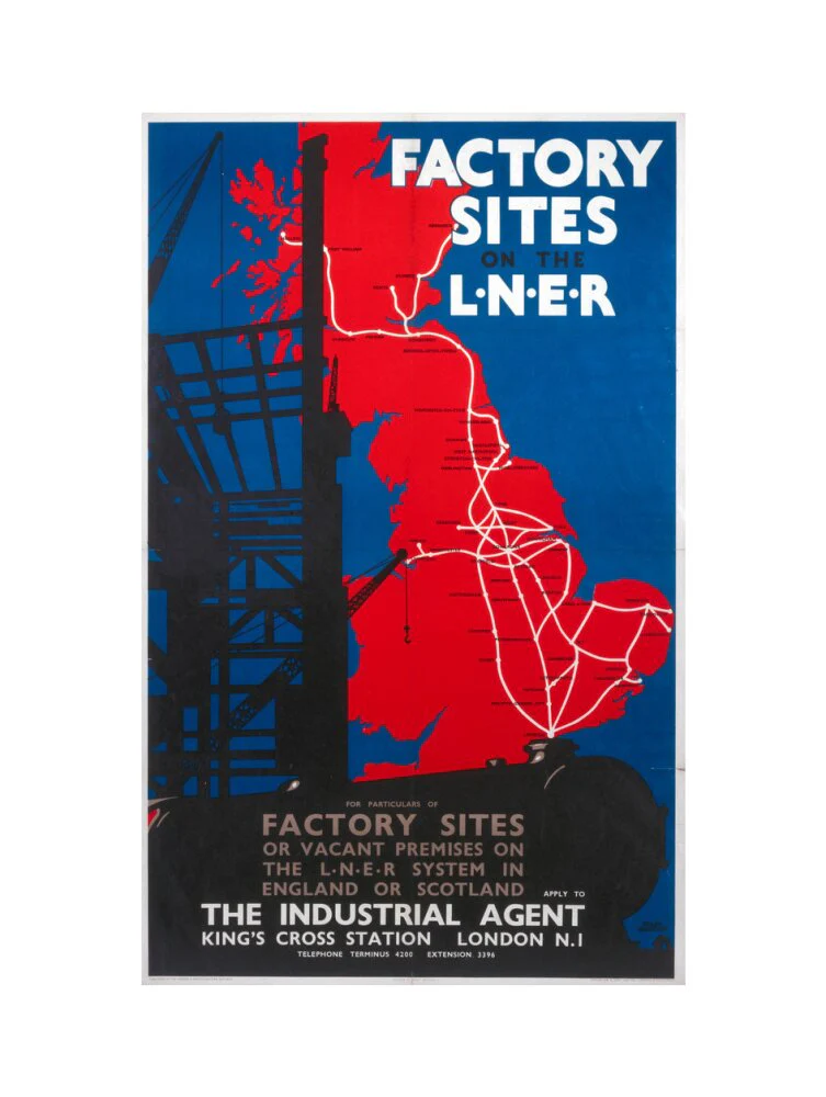'Factory Sites on the LNER', LNER poster, 1923-1947. - Image 50