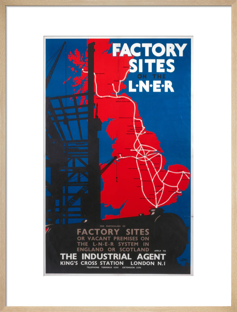 'Factory Sites on the LNER', LNER poster, 1923-1947. - Image 54