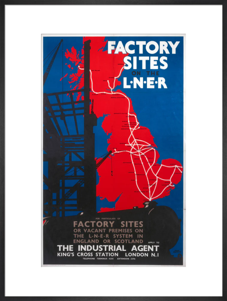 'Factory Sites on the LNER', LNER poster, 1923-1947. - Image 56