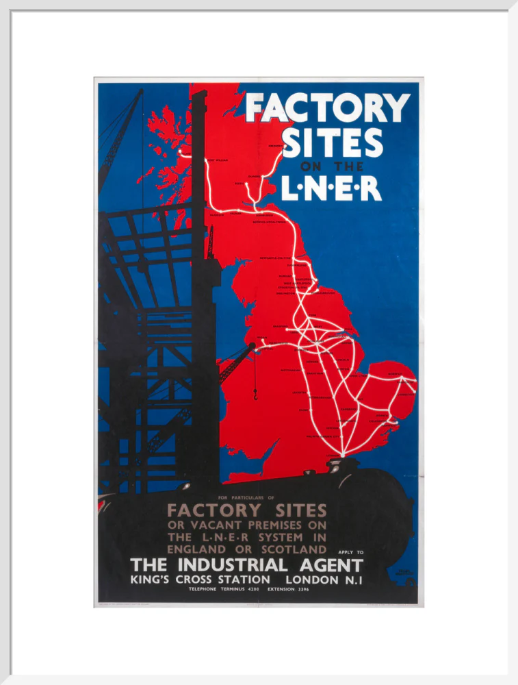 'Factory Sites on the LNER', LNER poster, 1923-1947. - Image 57