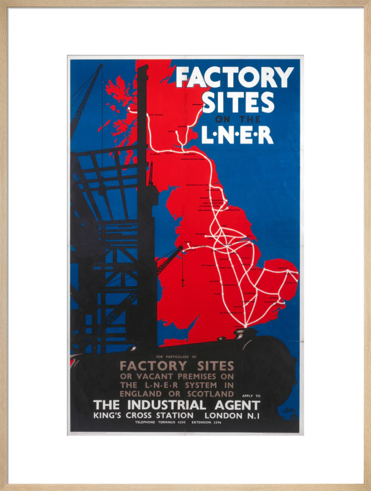'Factory Sites on the LNER', LNER poster, 1923-1947. - Image 59