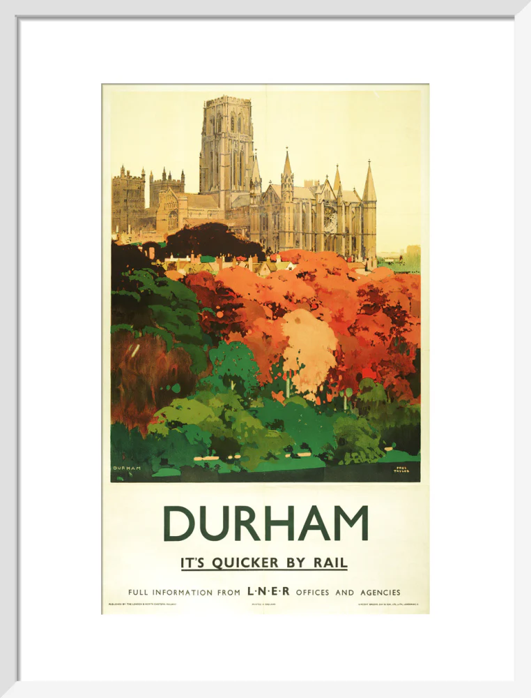 'Durham', LNER poster, 1923-1947. - Image 14