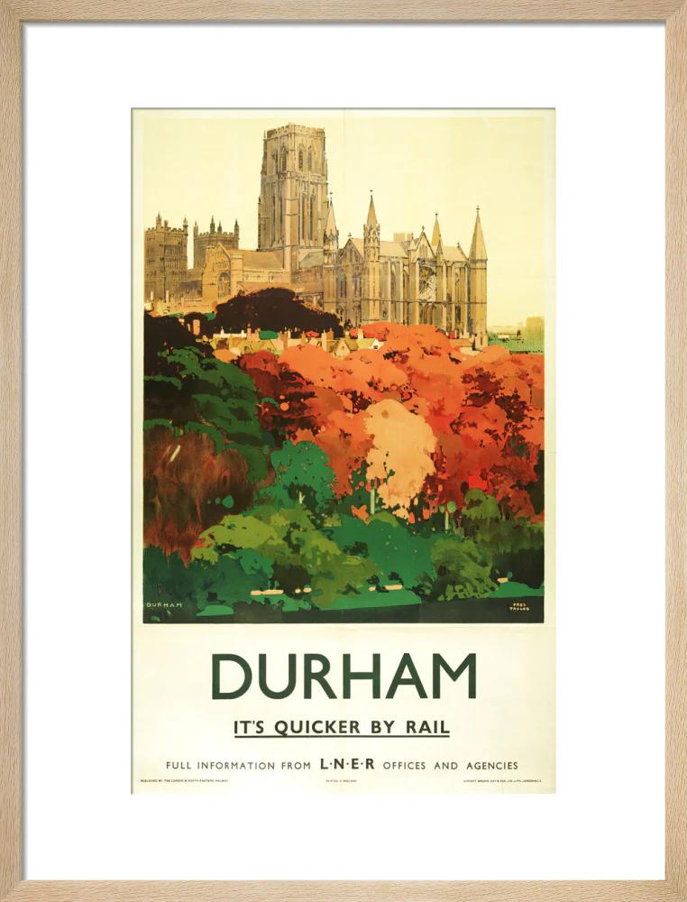 'Durham', LNER poster, 1923-1947. - Image 16