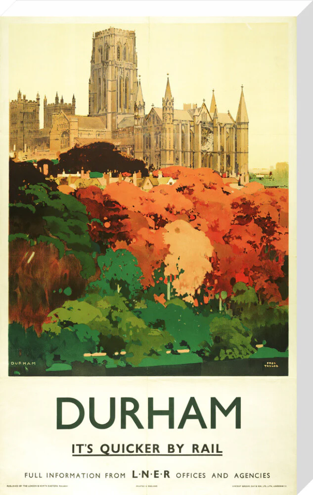 'Durham', LNER poster, 1923-1947. - Image 33