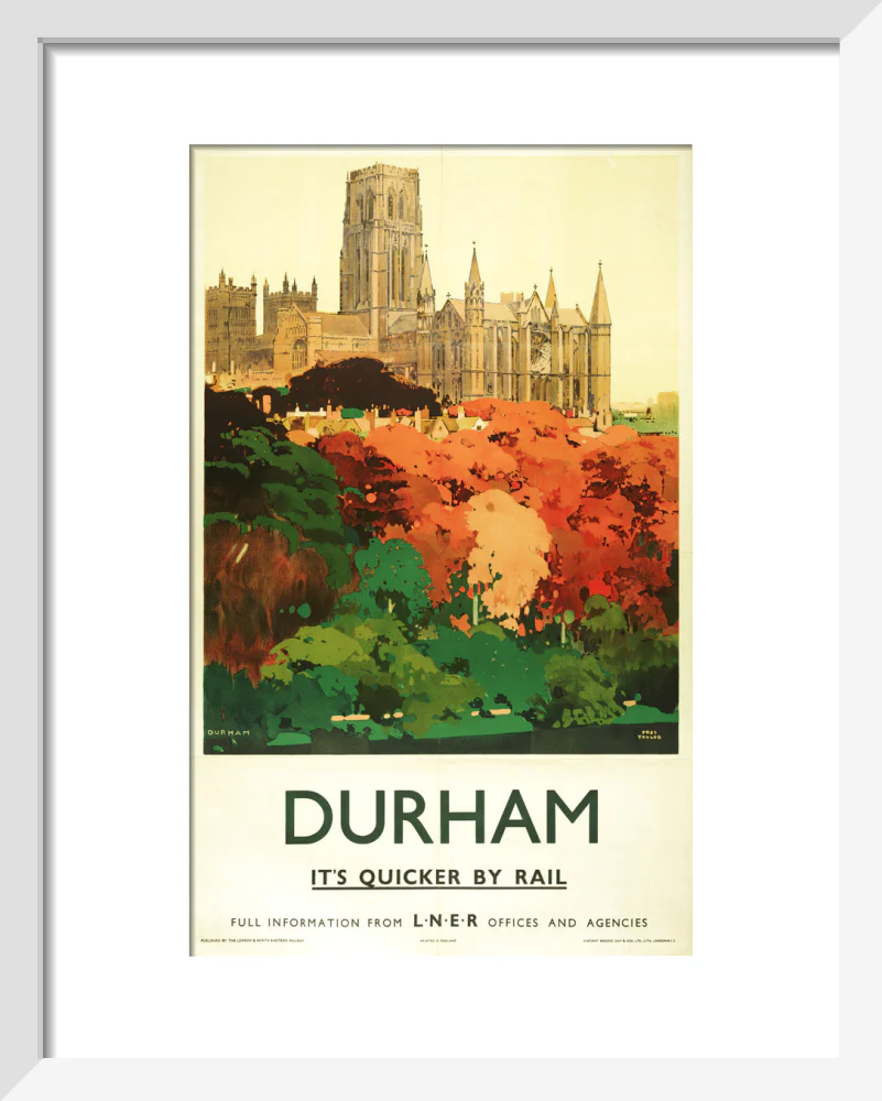 'Durham', LNER poster, 1923-1947. - Image 37