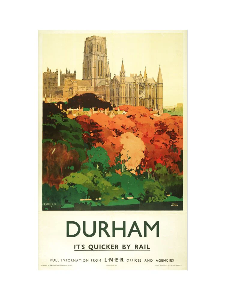 'Durham', LNER poster, 1923-1947. - Image 40