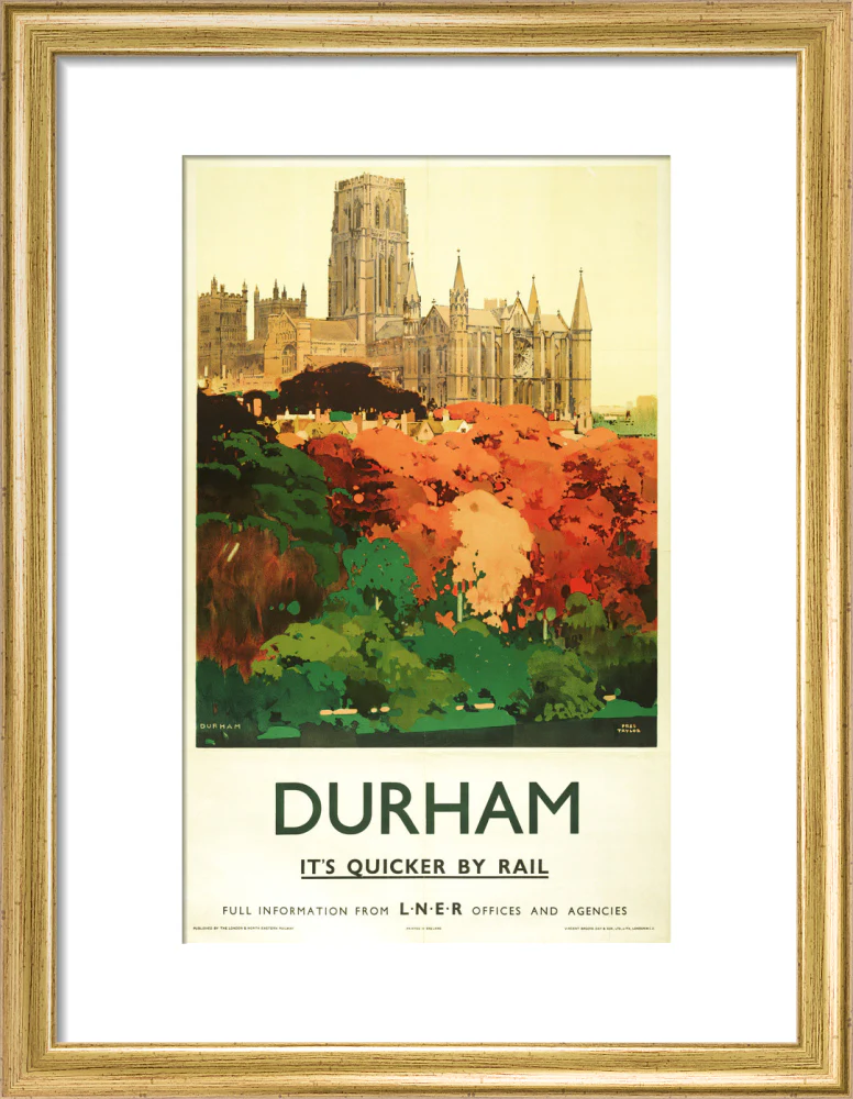 'Durham', LNER poster, 1923-1947. - Image 43