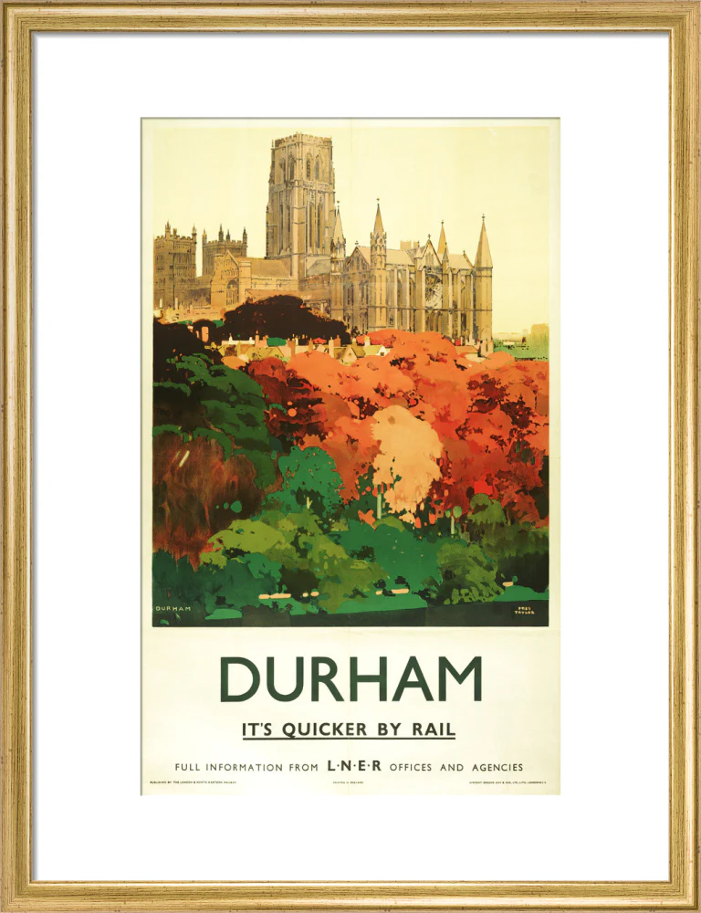 'Durham', LNER poster, 1923-1947. - Image 48