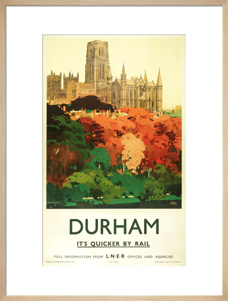 'Durham', LNER poster, 1923-1947. - Image 54