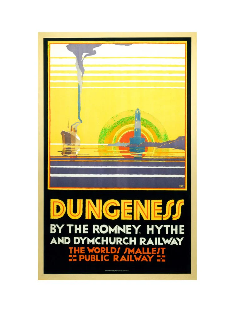 'Dungeness', Romney, Hythe and Dymchurch Railway poster, 1928. - Image 17