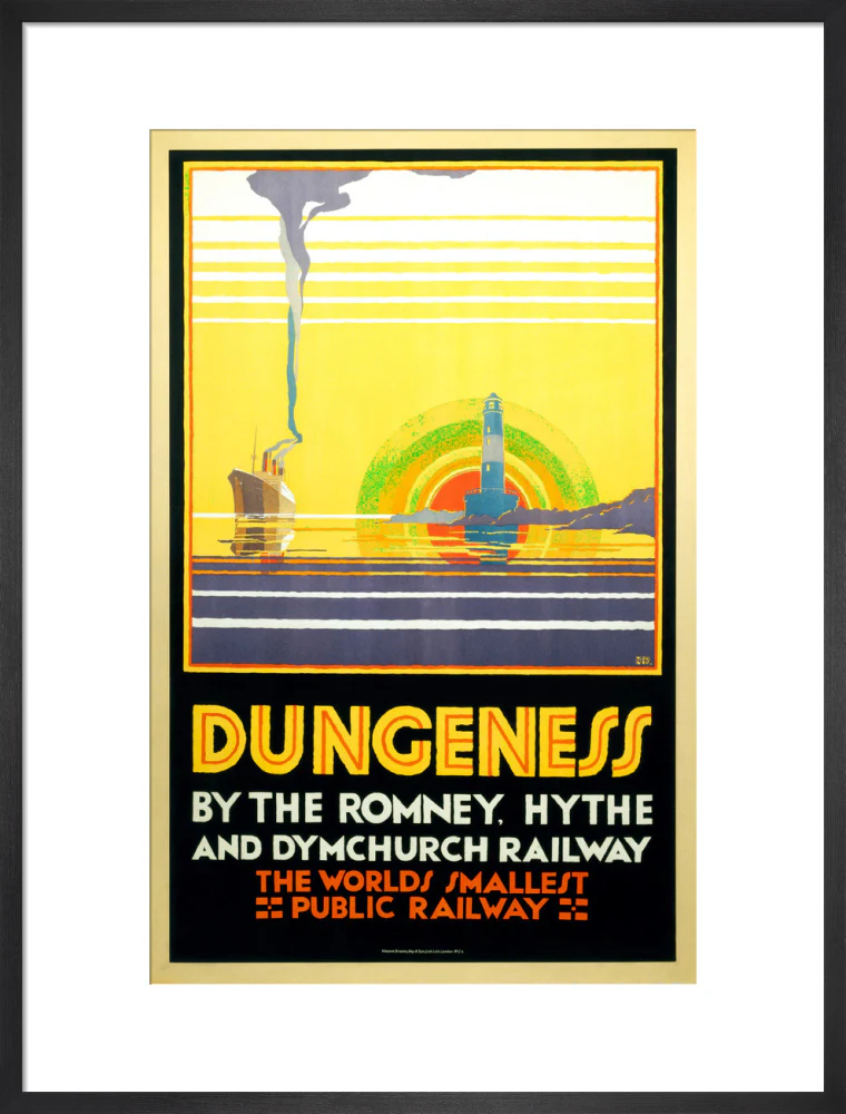 'Dungeness', Romney, Hythe and Dymchurch Railway poster, 1928. - Image 18