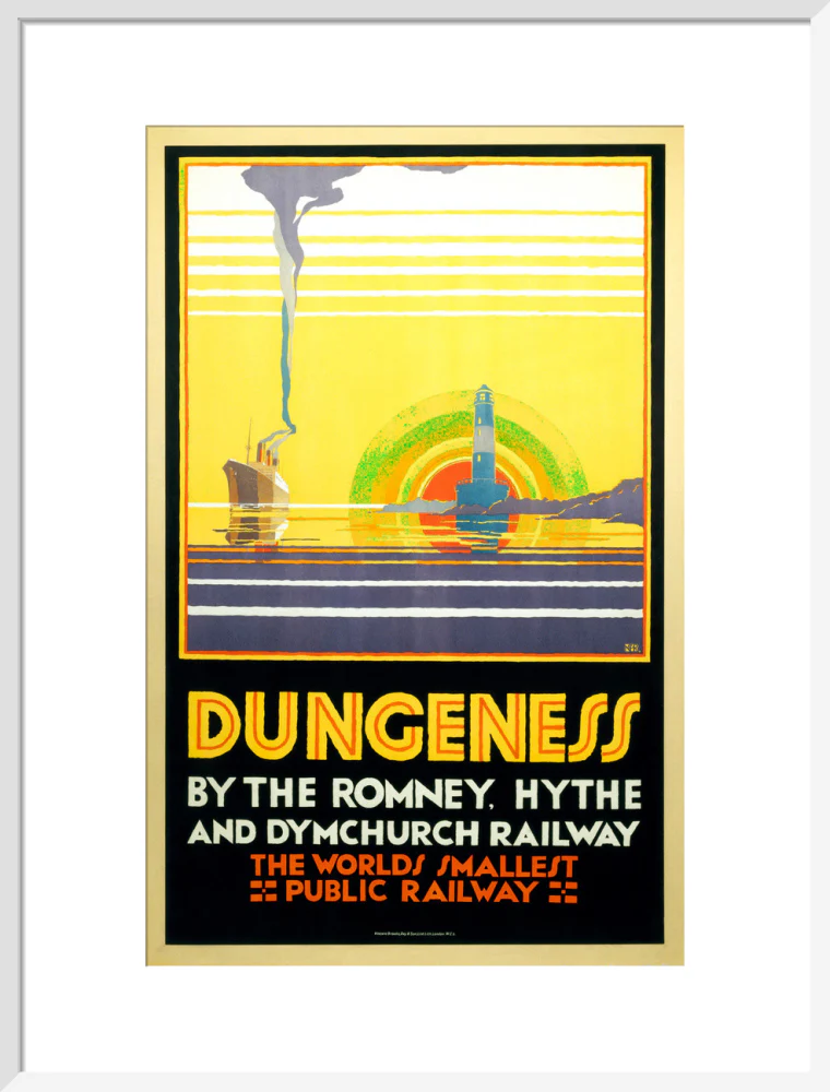'Dungeness', Romney, Hythe and Dymchurch Railway poster, 1928. - Image 19