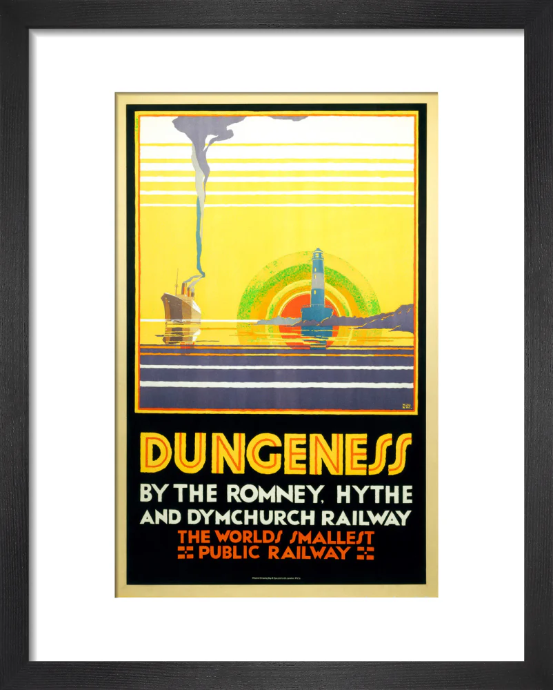 'Dungeness', Romney, Hythe and Dymchurch Railway poster, 1928. - Image 3