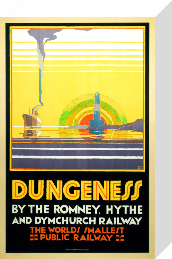'Dungeness', Romney, Hythe and Dymchurch Railway poster, 1928. - Image 31