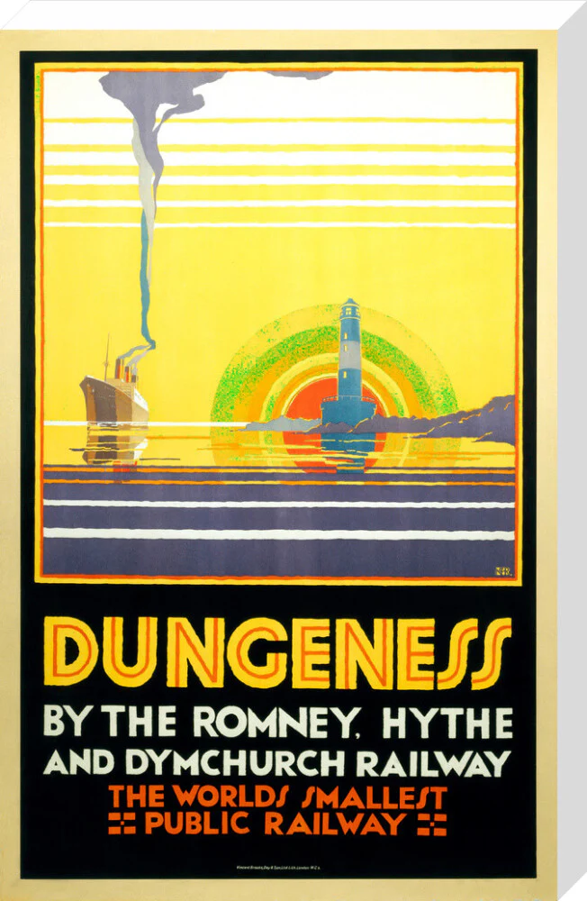 'Dungeness', Romney, Hythe and Dymchurch Railway poster, 1928. - Image 33