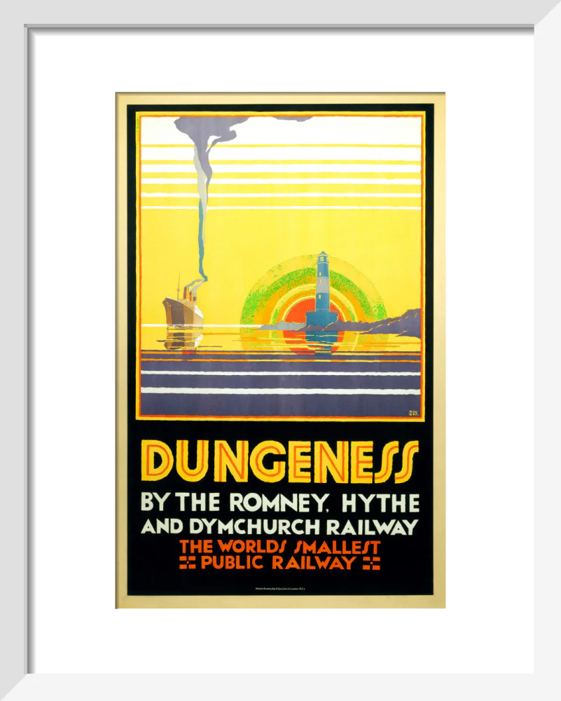 'Dungeness', Romney, Hythe and Dymchurch Railway poster, 1928. - Image 4