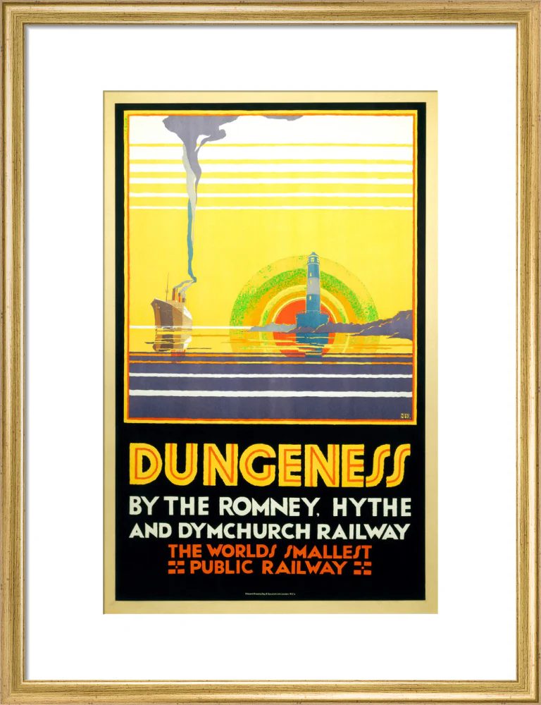 'Dungeness', Romney, Hythe and Dymchurch Railway poster, 1928. - Image 48