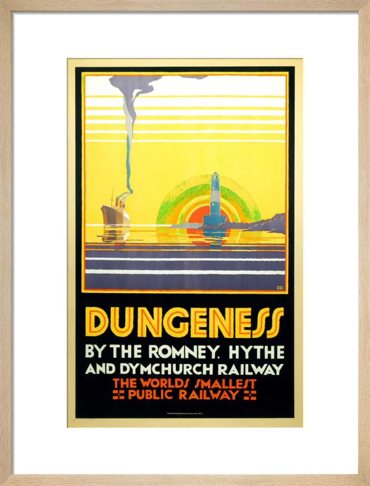 'Dungeness', Romney, Hythe and Dymchurch Railway poster, 1928. - Image 49