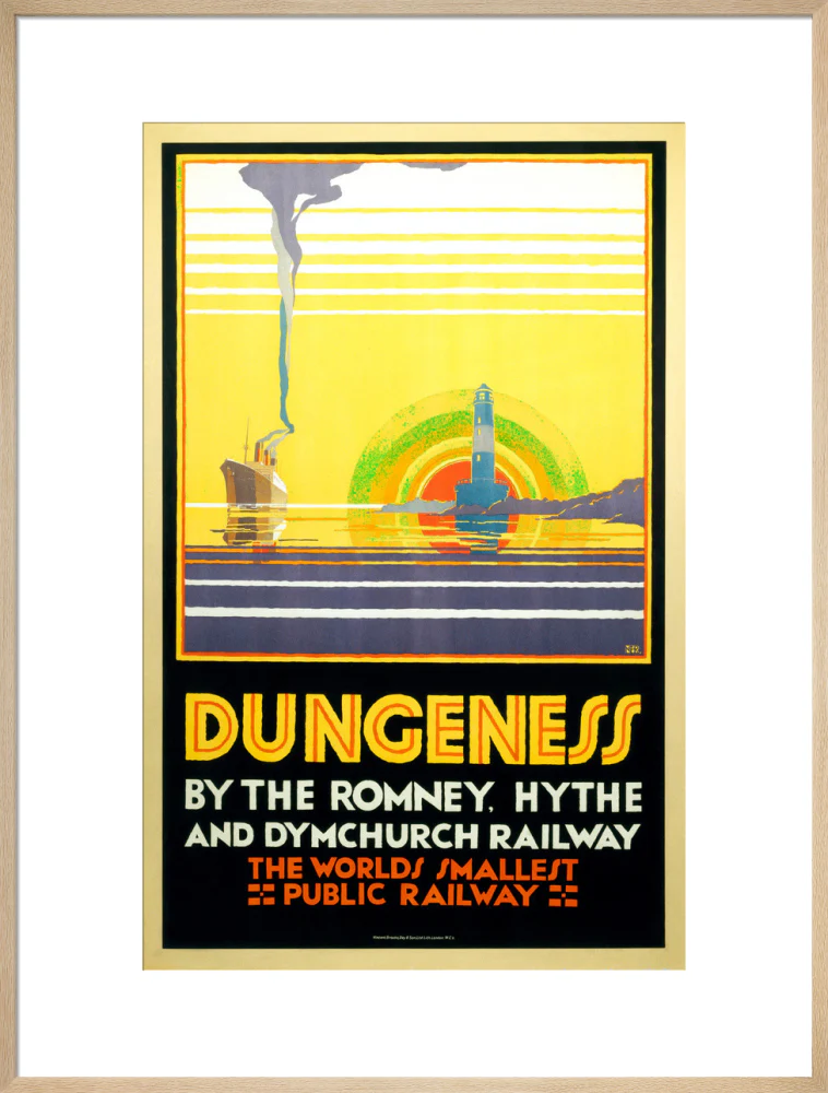 'Dungeness', Romney, Hythe and Dymchurch Railway poster, 1928. - Image 59