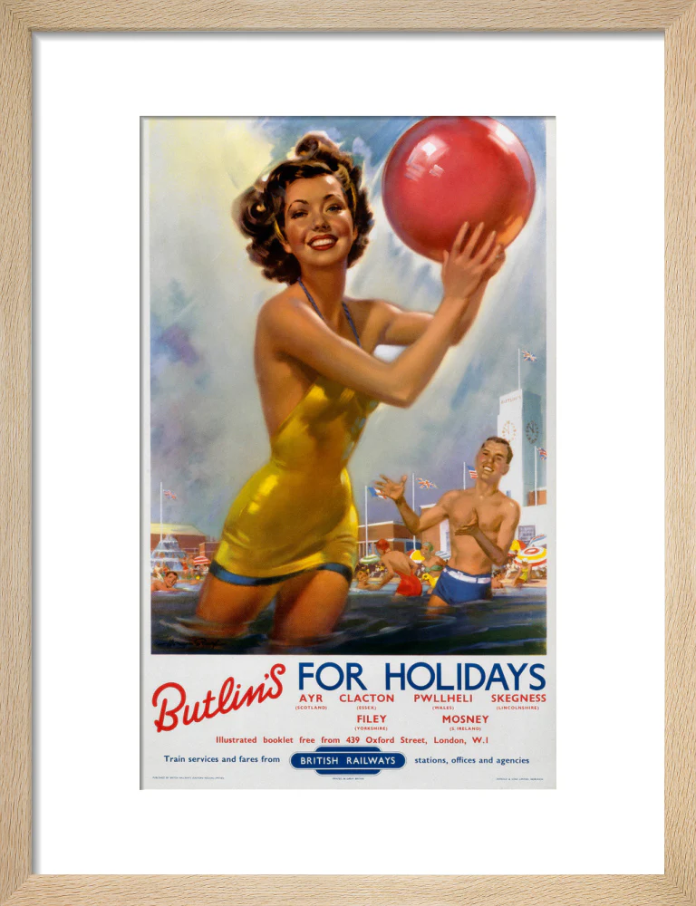 Butlin's for Holidays', BR poster, c 1960. - Image 11