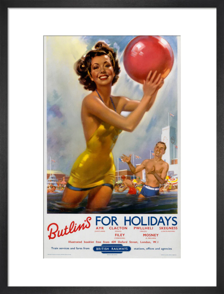 Butlin's for Holidays', BR poster, c 1960. - Image 13