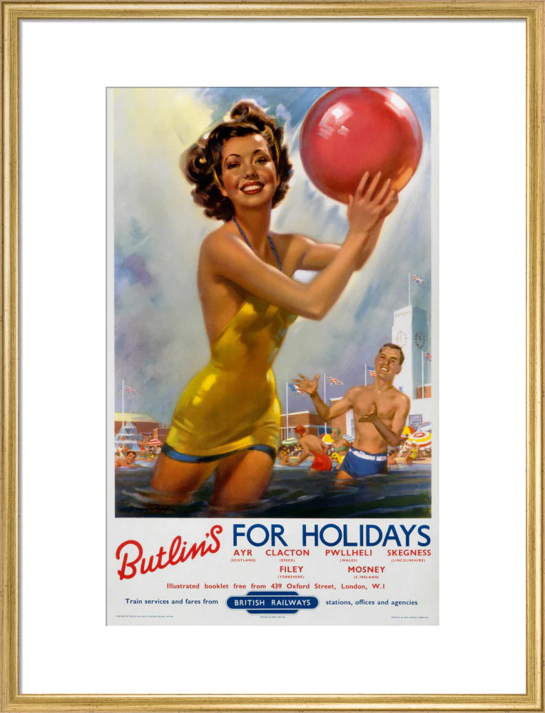 Butlin's for Holidays', BR poster, c 1960. - Image 20