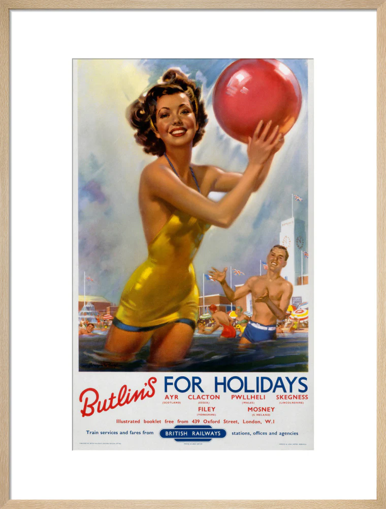 Butlin's for Holidays', BR poster, c 1960. - Image 21