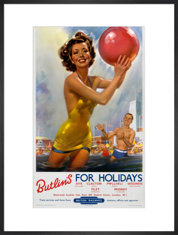 Butlin's for Holidays', BR poster, c 1960. - Image 23