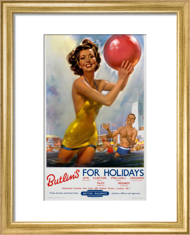 Butlin's for Holidays', BR poster, c 1960. - Image 38