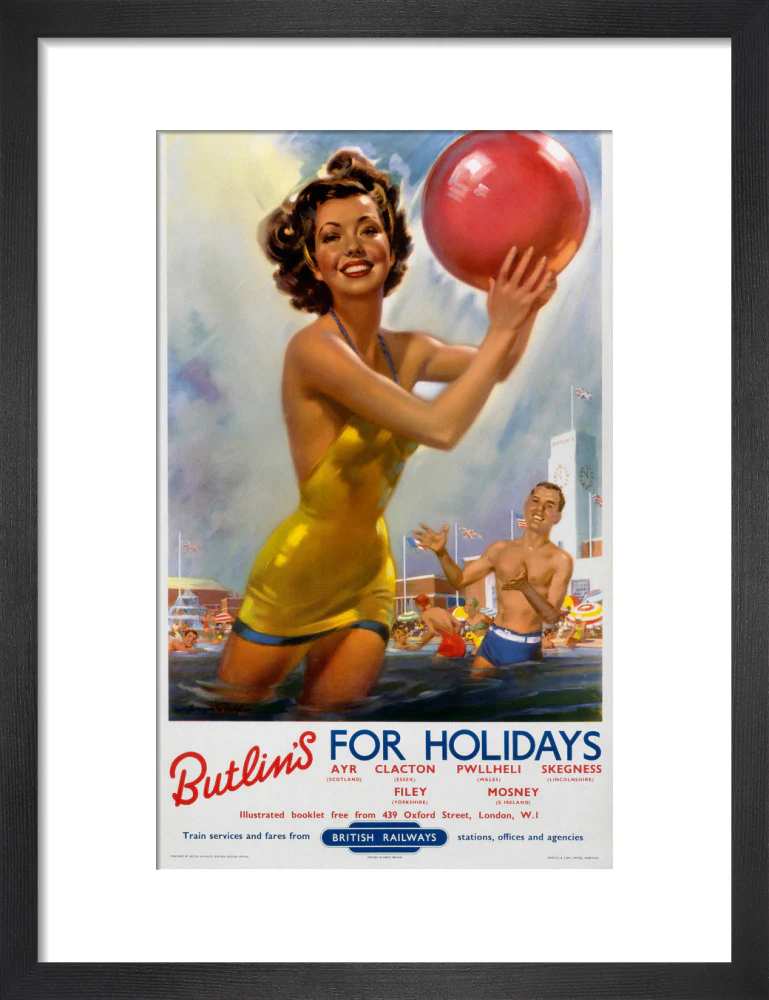 Butlin's for Holidays', BR poster, c 1960. - Image 41