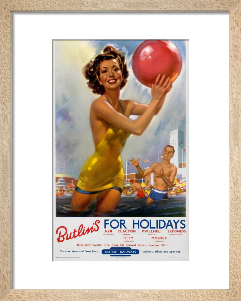 Butlin's for Holidays', BR poster, c 1960. - Image 6