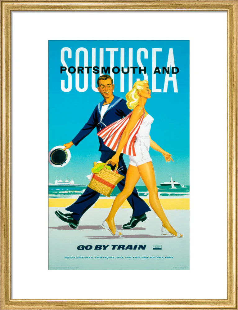 'Southsea and Portsmouth', BR poster, 1962. - Image 15