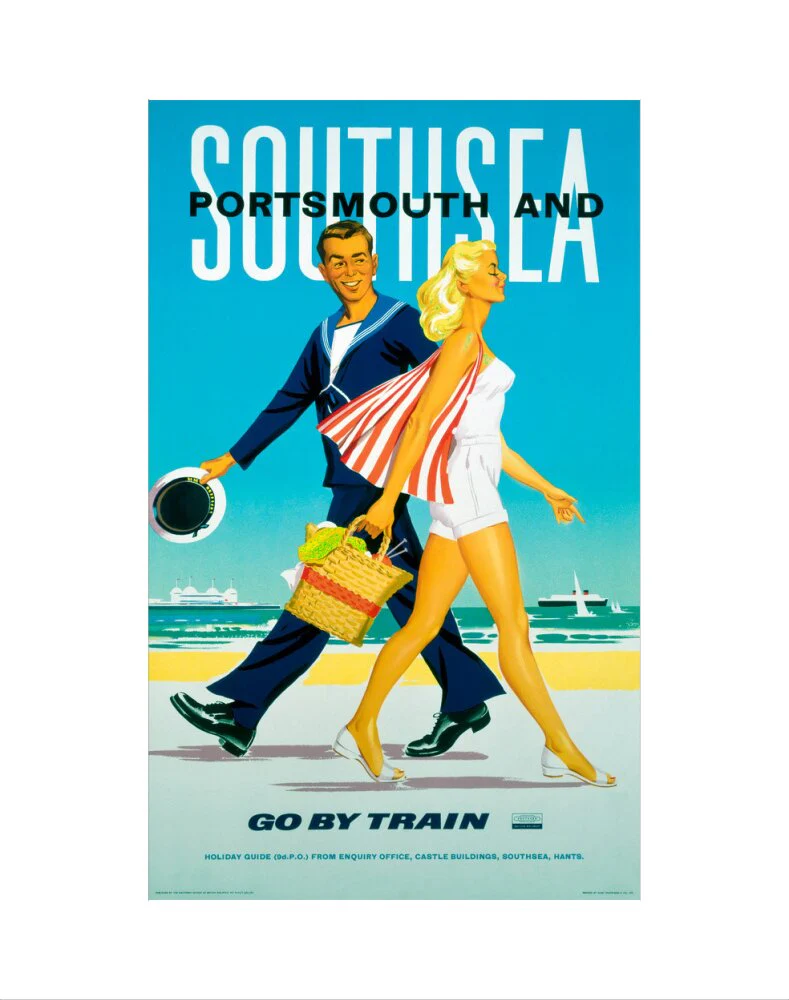 'Southsea and Portsmouth', BR poster, 1962. - Image 2