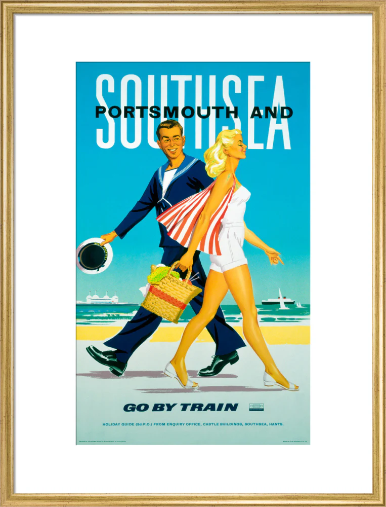 'Southsea and Portsmouth', BR poster, 1962. - Image 20