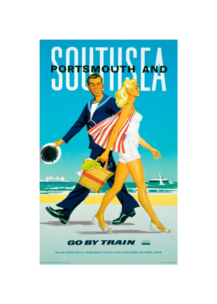 'Southsea and Portsmouth', BR poster, 1962. - Image 27