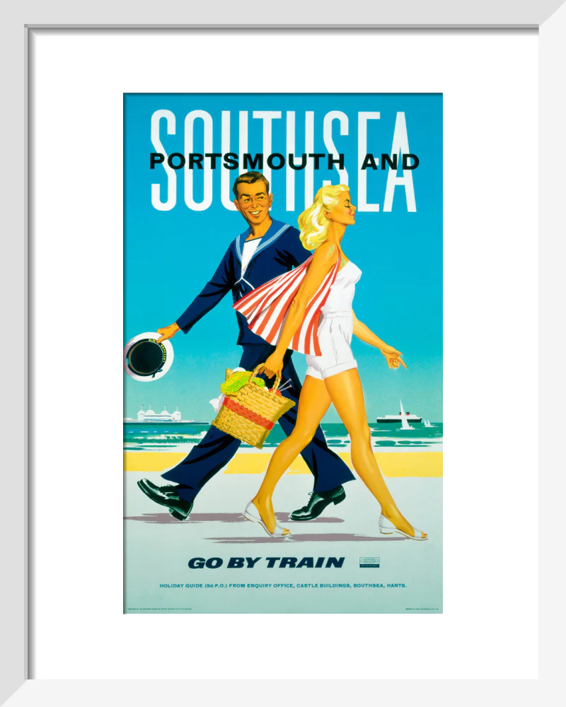 'Southsea and Portsmouth', BR poster, 1962. - Image 4