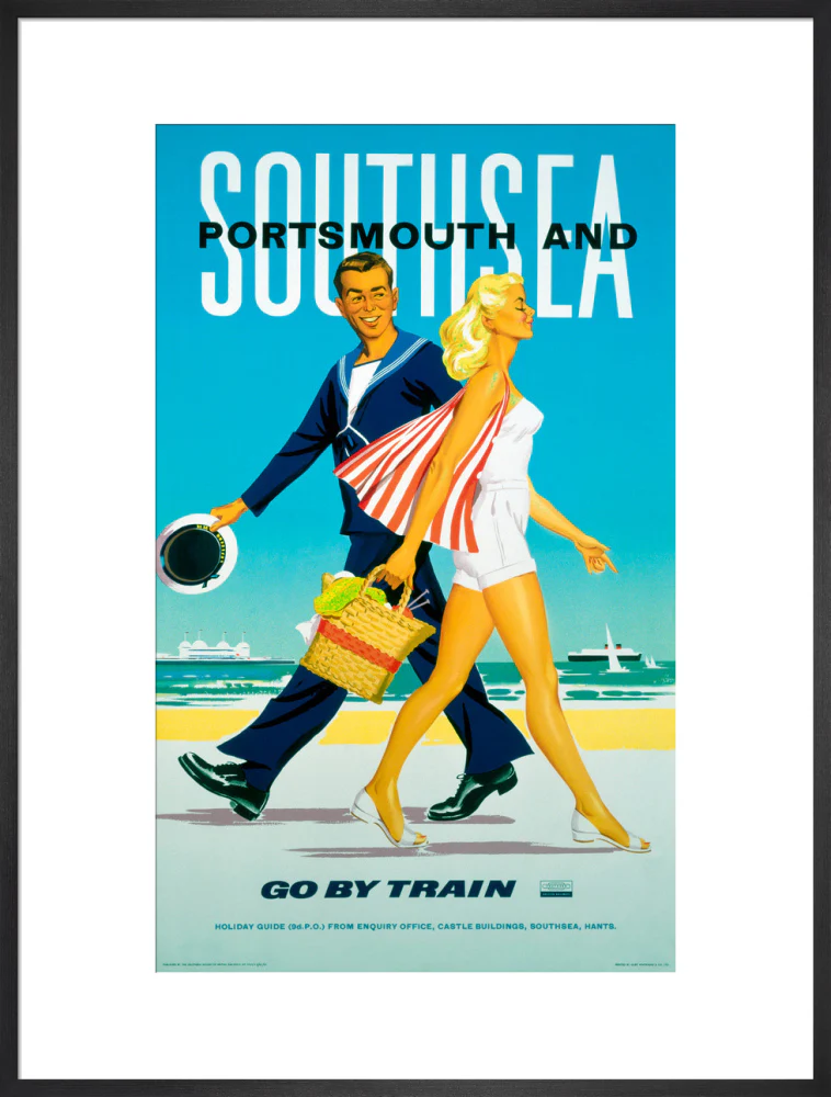 'Southsea and Portsmouth', BR poster, 1962. - Image 56