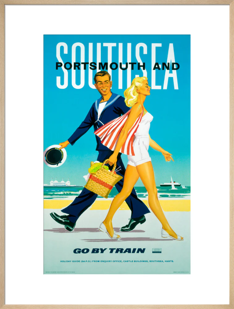 'Southsea and Portsmouth', BR poster, 1962. - Image 59