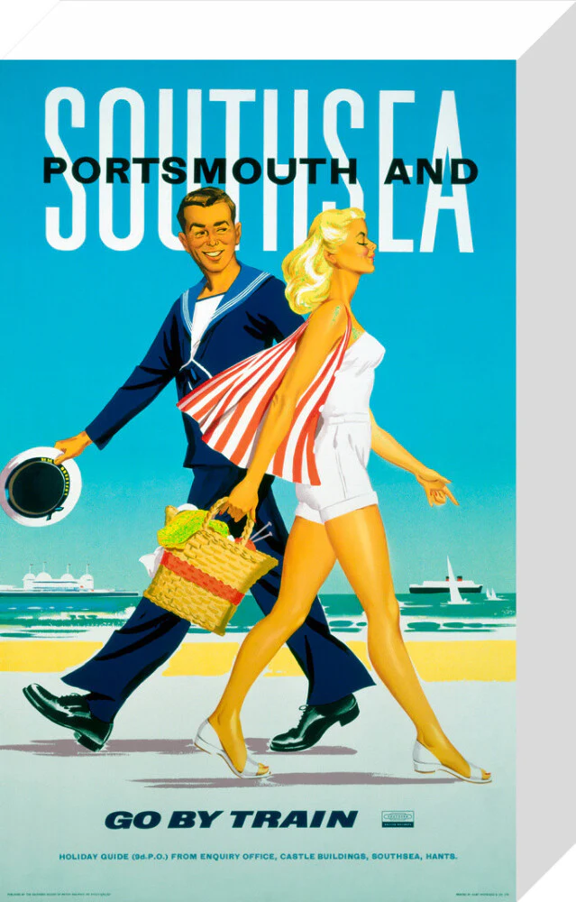 'Southsea and Portsmouth', BR poster, 1962. - Image 64